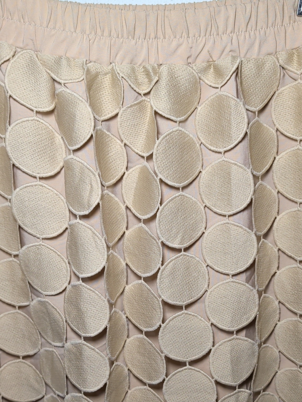 Cicy Bell Hollow Out Maxi Skirt Tan High Waist Long Fringe Boho NEW Women Size L - Picture 4 of 6